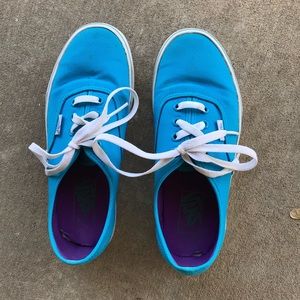 Authentic Blue and White Vans (with original box)